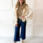 Western Fringe Jacket - Bone