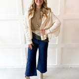 Western Fringe Jacket - Bone