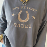 Western Not My First Rodeo Sweater