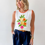 Whip Stitch Citrus Fruit Top