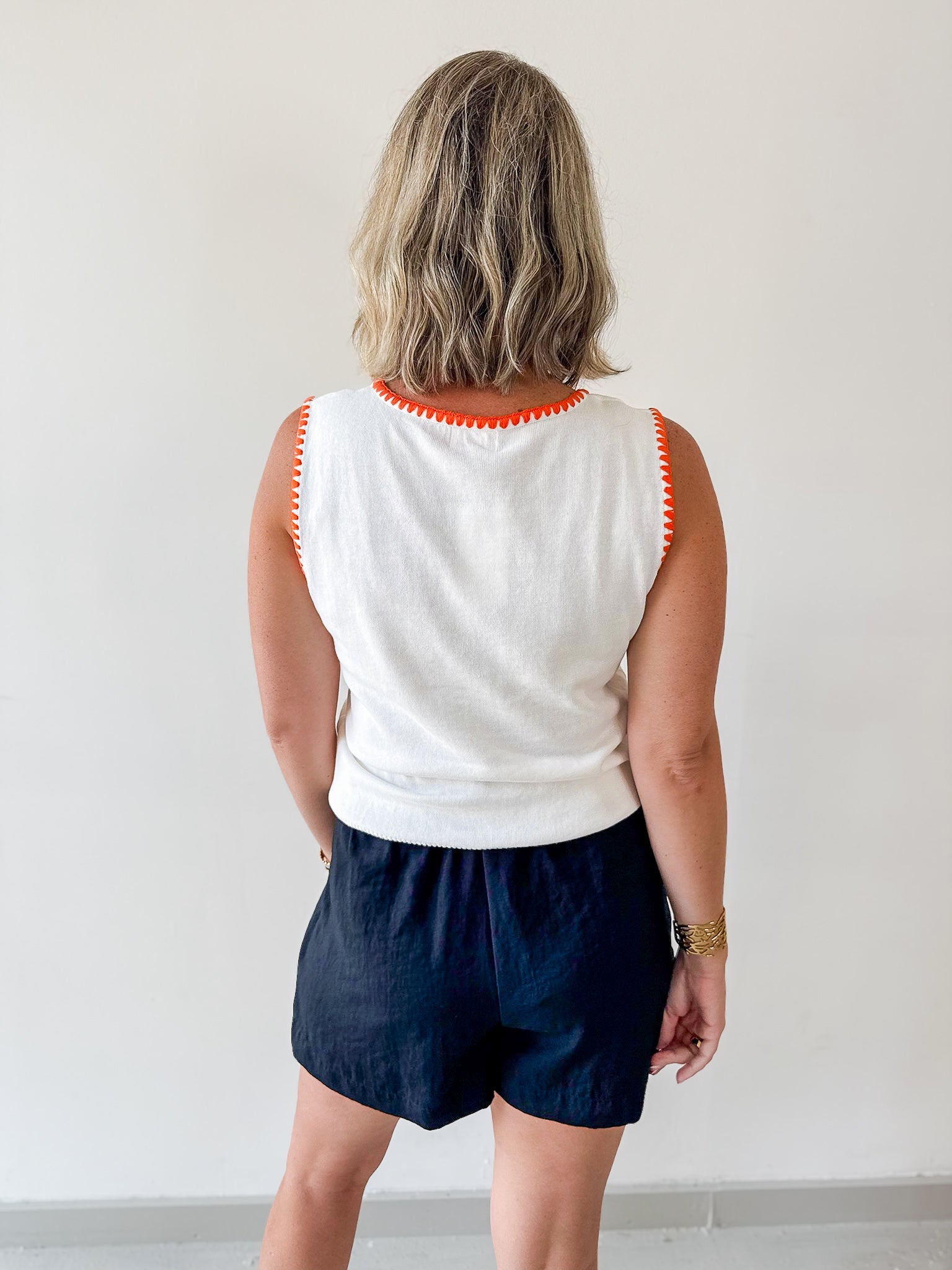 Whip Stitch Citrus Fruit Top