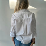 White Button Down Top