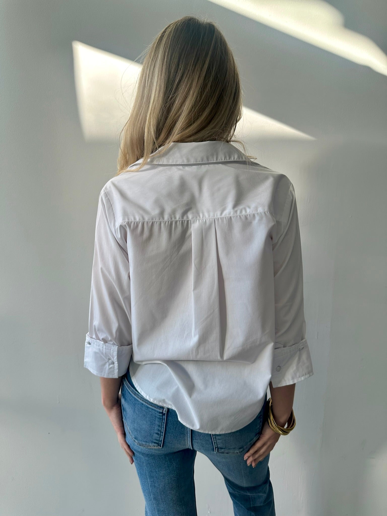 White Button Down Top
