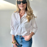 White Button Down Top