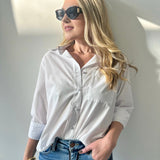 White Button Down Top