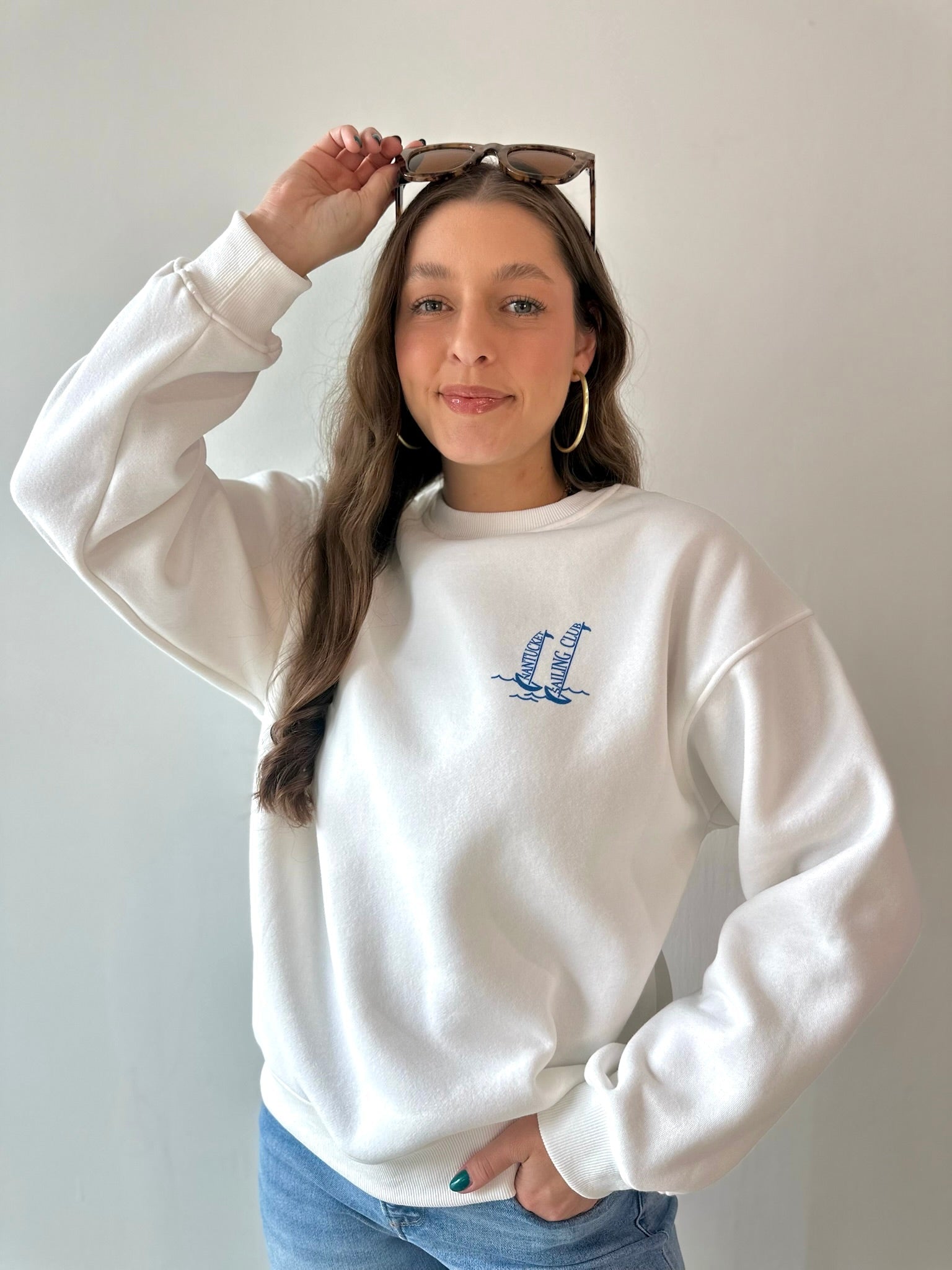 White Nantucket Sweatshirt