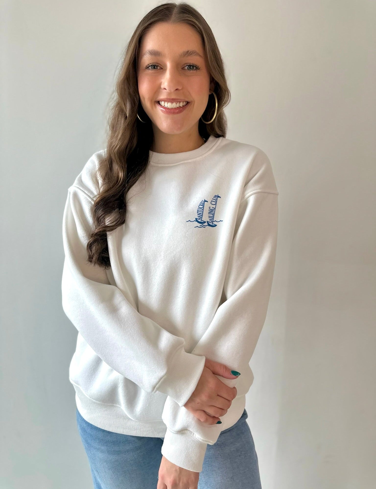 White Nantucket Sweatshirt