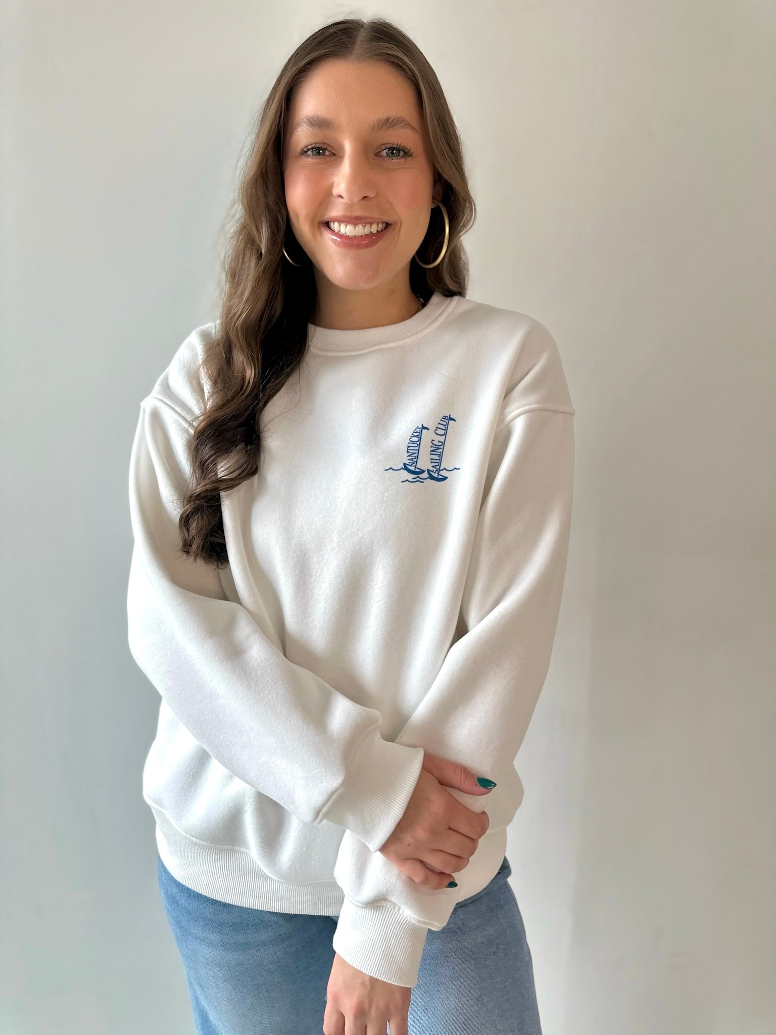 White Nantucket Sweatshirt