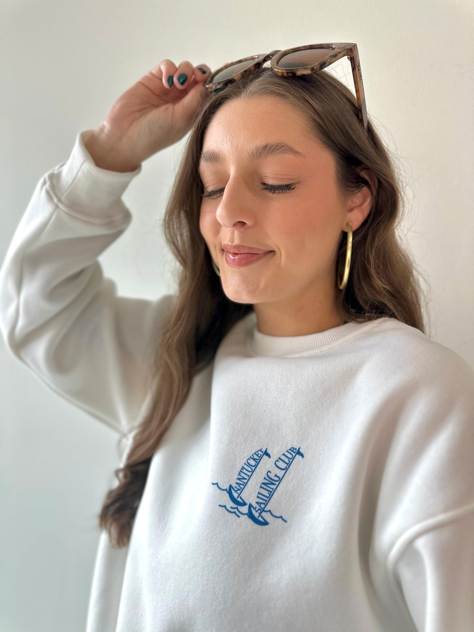 White Nantucket Sweatshirt
