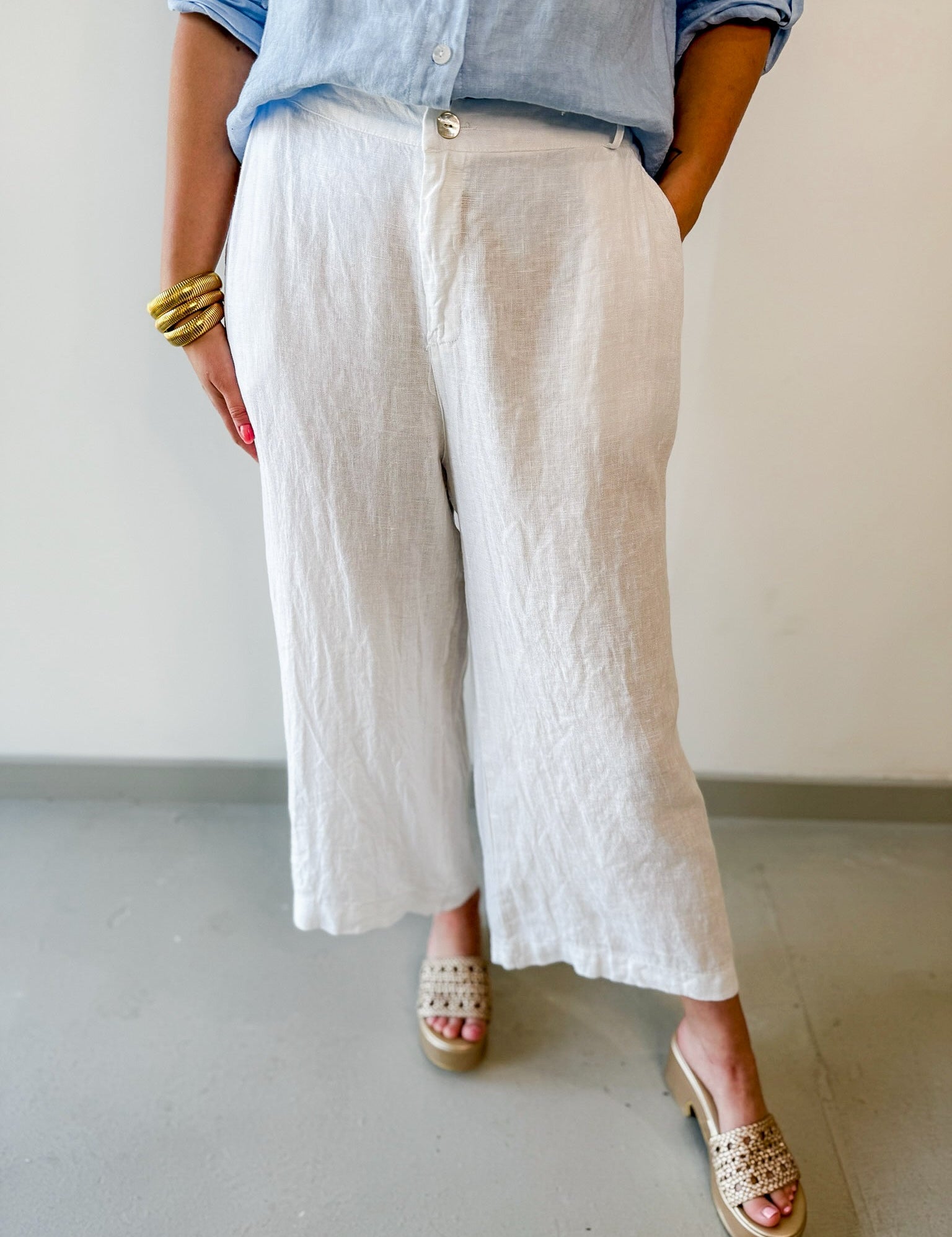 Wide Leg Gaucho Pants