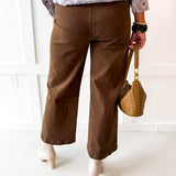 Wide Leg Pants - Brown