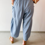 Wide Leg Pants - Spring Blue