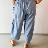 Wide Leg Pants - Spring Blue