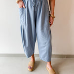 Wide Leg Pants - Spring Blue