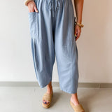 Wide Leg Pants - Spring Blue