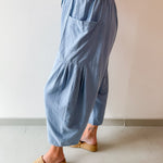 Wide Leg Pants - Spring Blue
