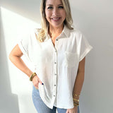 Woven Airflow Button Down Shirt