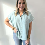 Woven Airflow Button Down Shirt