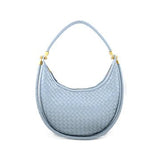 Woven Hobo Handbag - Light Blue