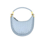 Woven Hobo Handbag - Light Blue