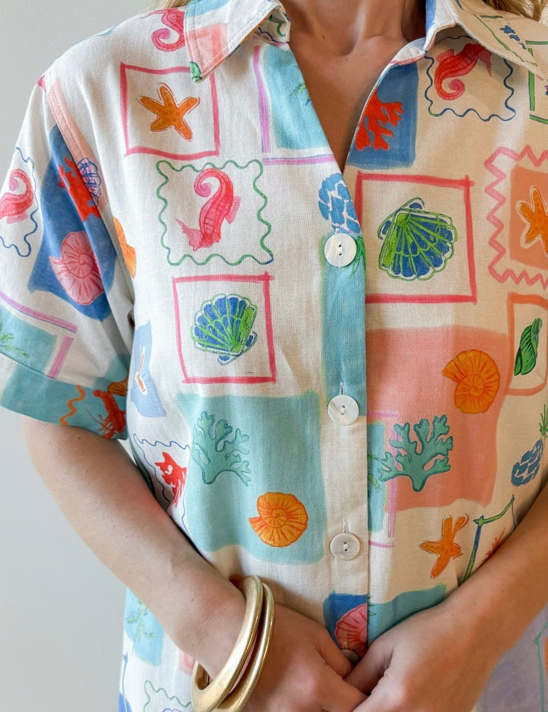 Woven Print Mini Dress