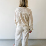 Woven Striped Oversized Shirt & Pant Set