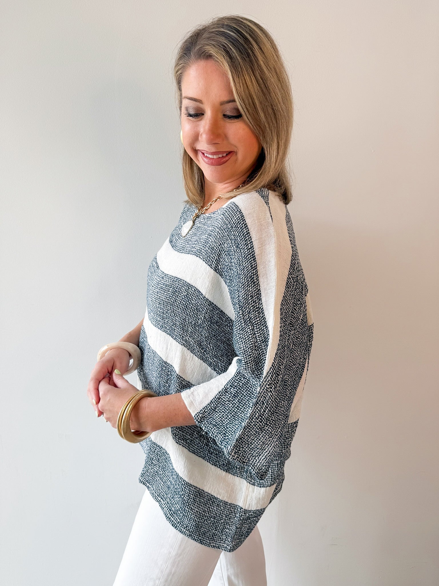 Wrenlee Navy Multi Top