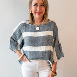 Wrenlee Navy Multi Top