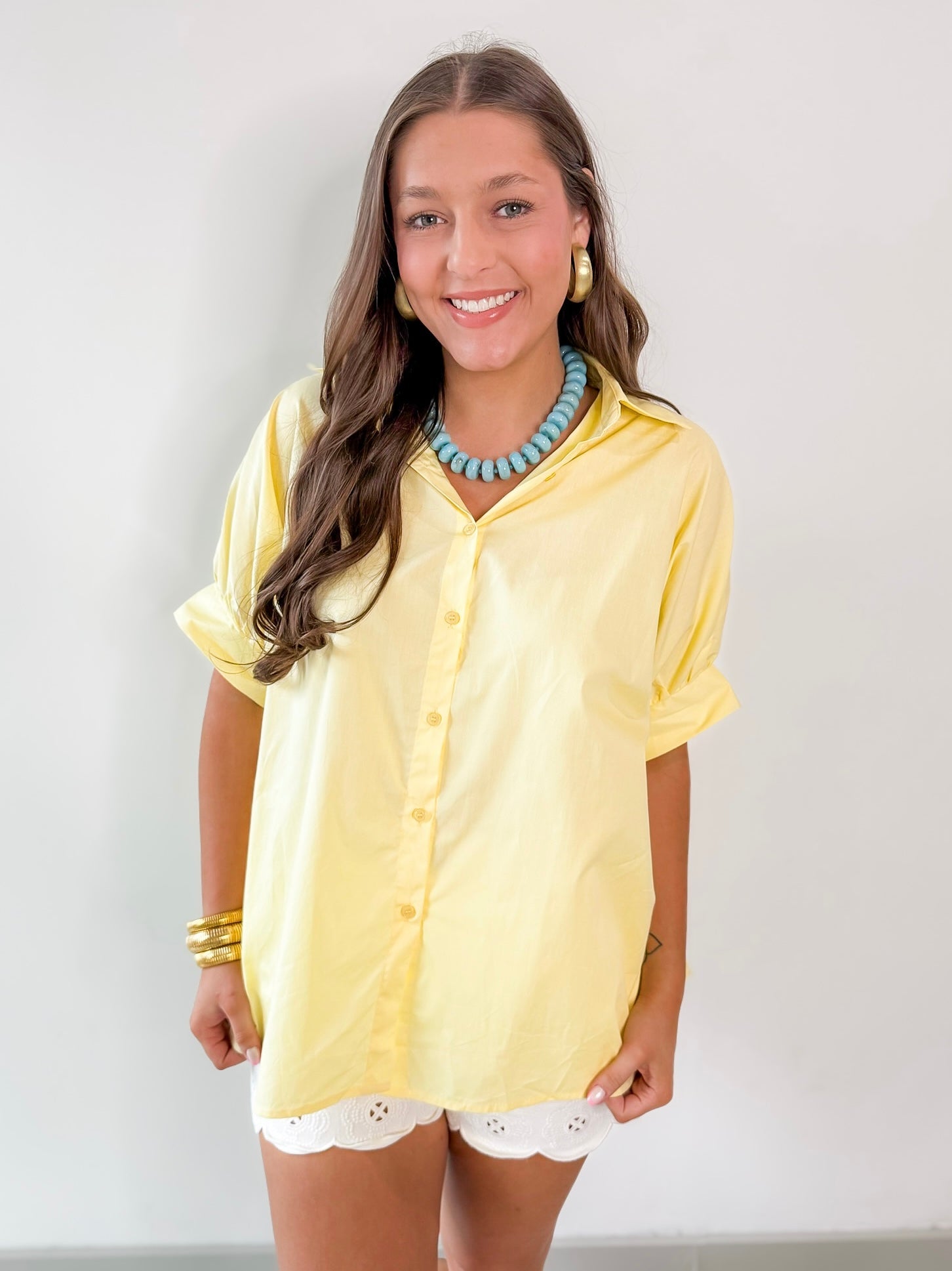 Yellow Oversized Shirt