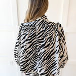 Zebra Print Jacket - Off White