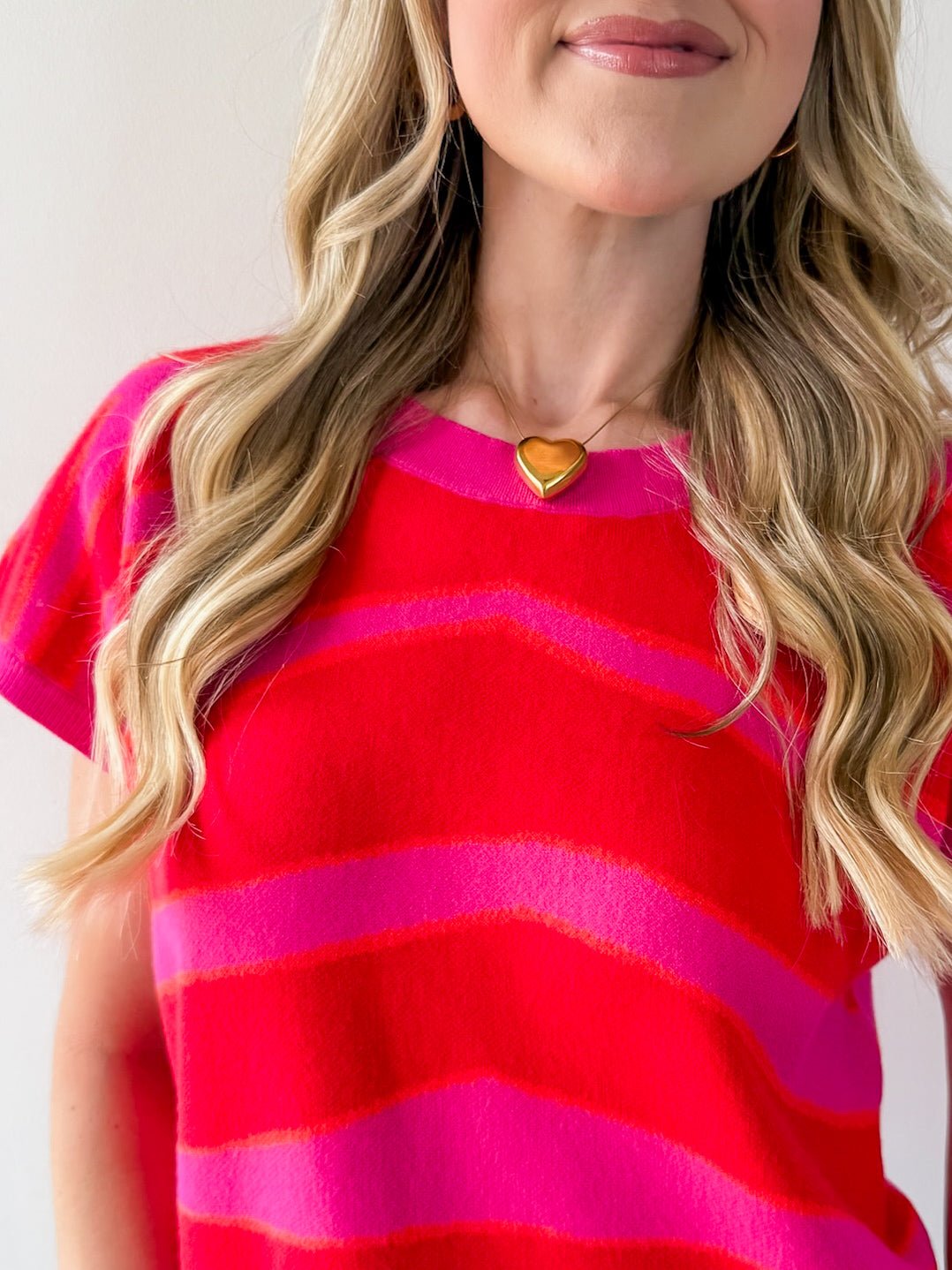 Zebra Print Sleeveless Top - Pink Mix