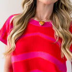 Zebra Print Sleeveless Top - Pink Mix